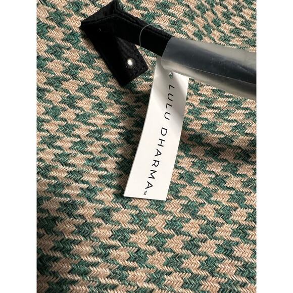 Lulu‎ Dharma NWT Green Houndstooth Weekender Bag Large Tote Carryon Travel - Picture 11 of 11